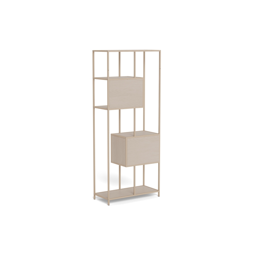 SARON Bookcase 77 x 185 cm, Grey