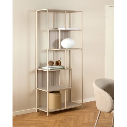 SARON Bookcase 77x185 cm Gray