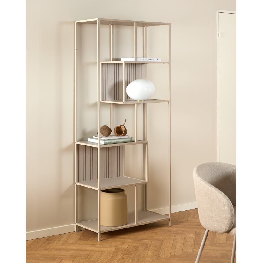 SARON Bookcase 77x185 cm Gray
