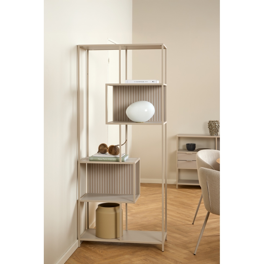 SARON Bookcase 77x185 cm Gray