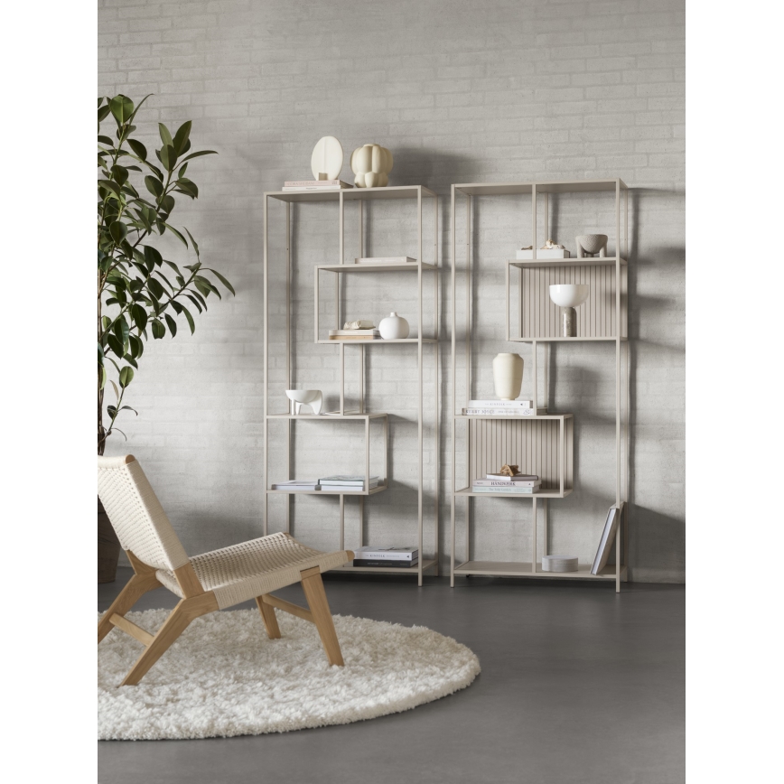 SARON Bookcase 77x185 cm Gray