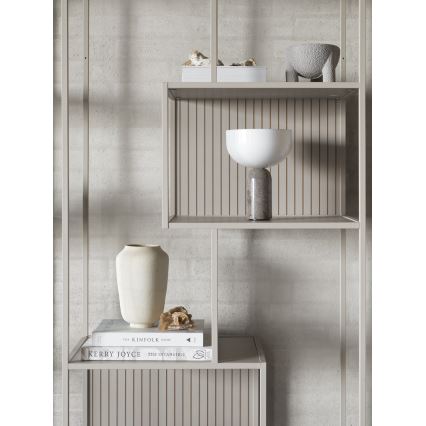SARON Bookcase 77x185 cm Gray