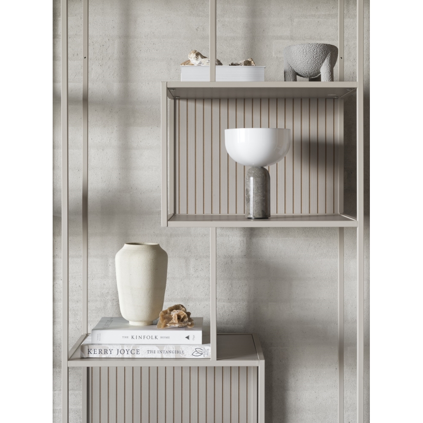 SARON Bookcase 77x185 cm Gray
