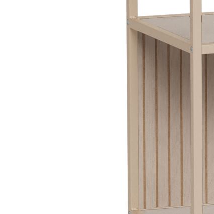 SARON Bookcase 77x185 cm Gray