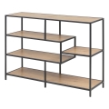 SARON Bookcase, Oak/Black