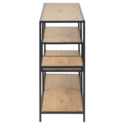 SARON Bookcase, Oak/Black