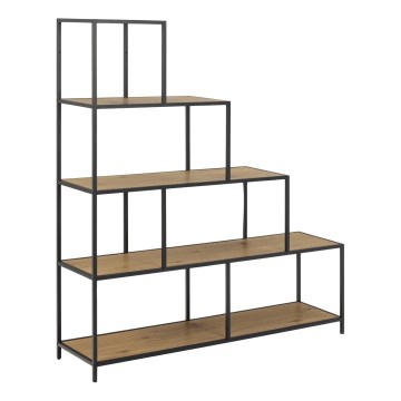 SARON Bookcase Oak/Black