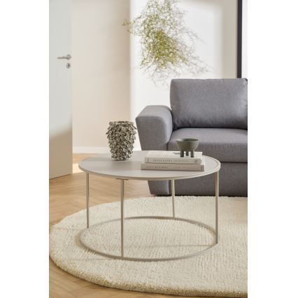 SARON coffee table, Ø 80 cm, grey