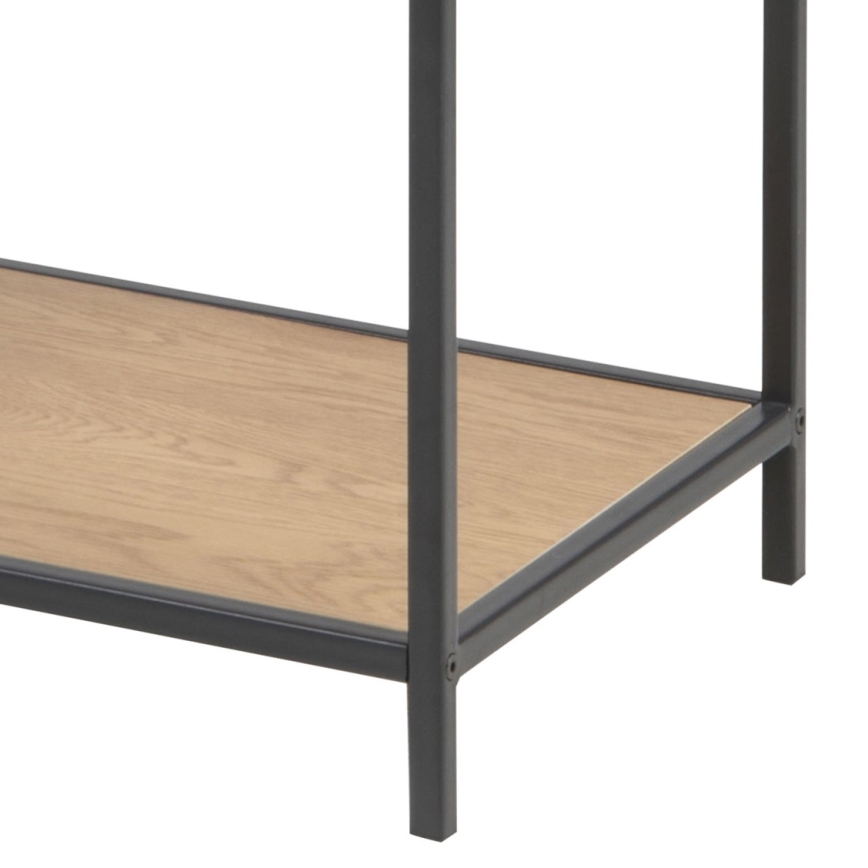 SARON Oak/Black Bookcase