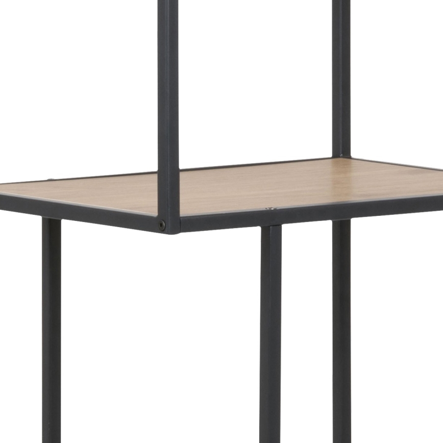 SARON Oak/Black Bookcase