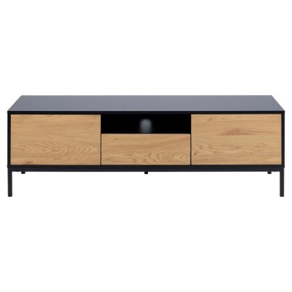 SARON TV stand oak/black