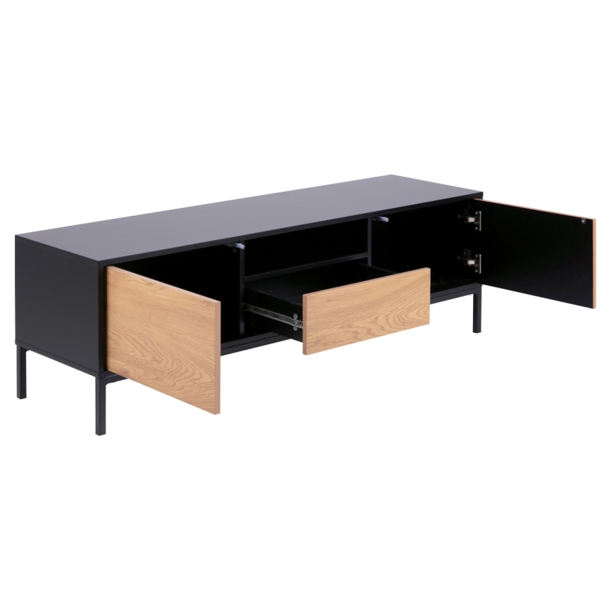 SARON TV stand oak/black