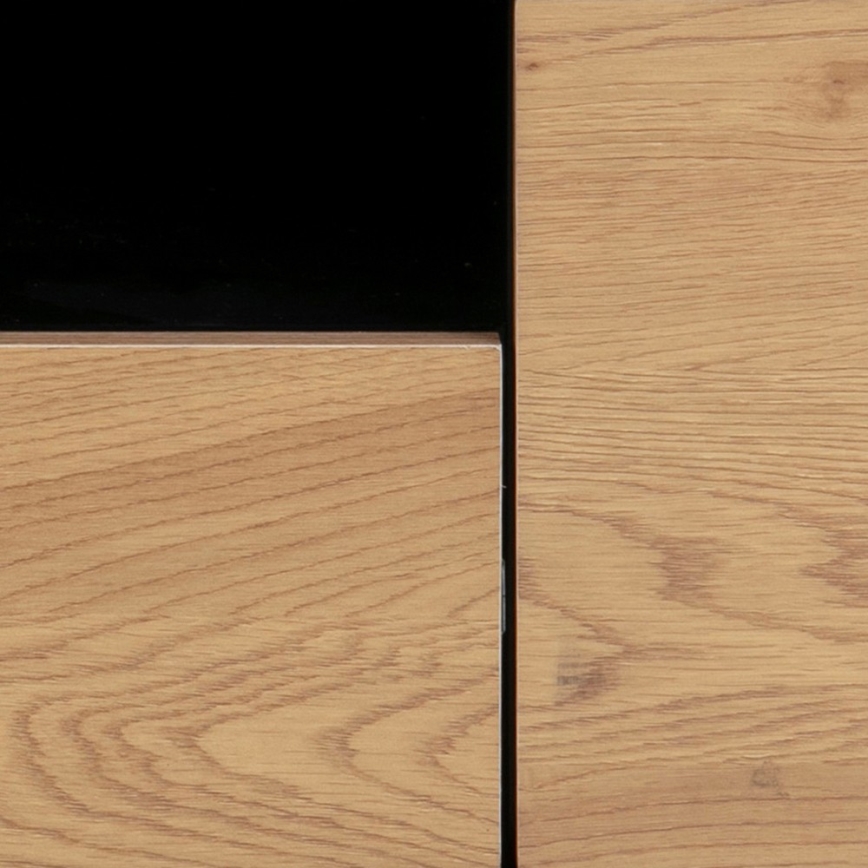 SARON TV stand oak/black