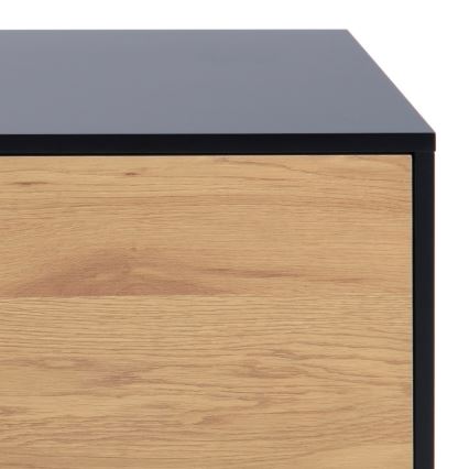 SARON TV stand oak/black