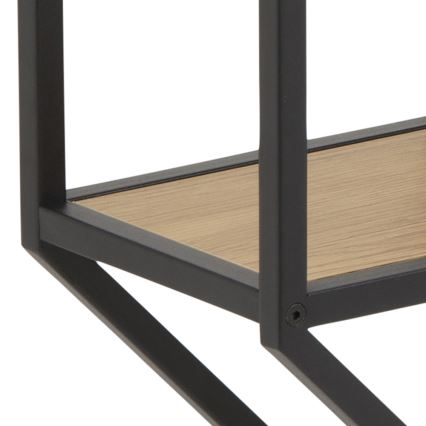 SARON Wall-mounted Shelf 77x77 cm Oak/Black