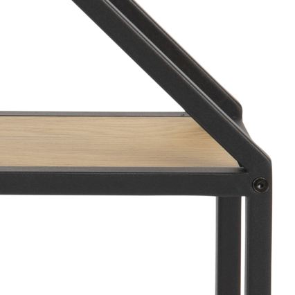 SARON Wall-mounted Shelf 77x77 cm Oak/Black