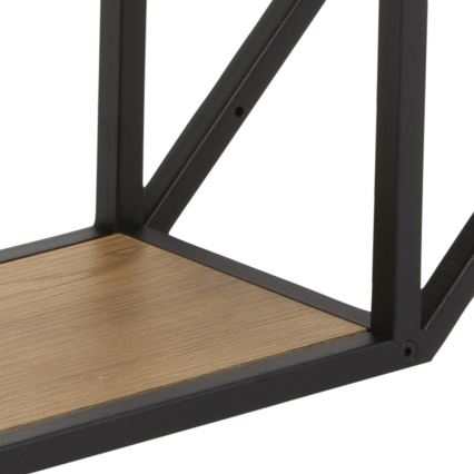 SARON Wall-mounted Shelf 77x77 cm Oak/Black