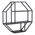 SARON Wall Shelf 77x77 cm, Black
