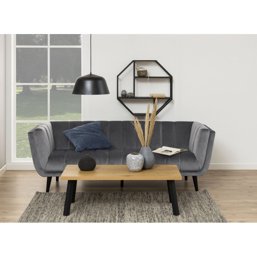 SARON Wall Shelf 77x77 cm, Black
