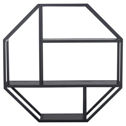 SARON Wall Shelf 77x77 cm, Black