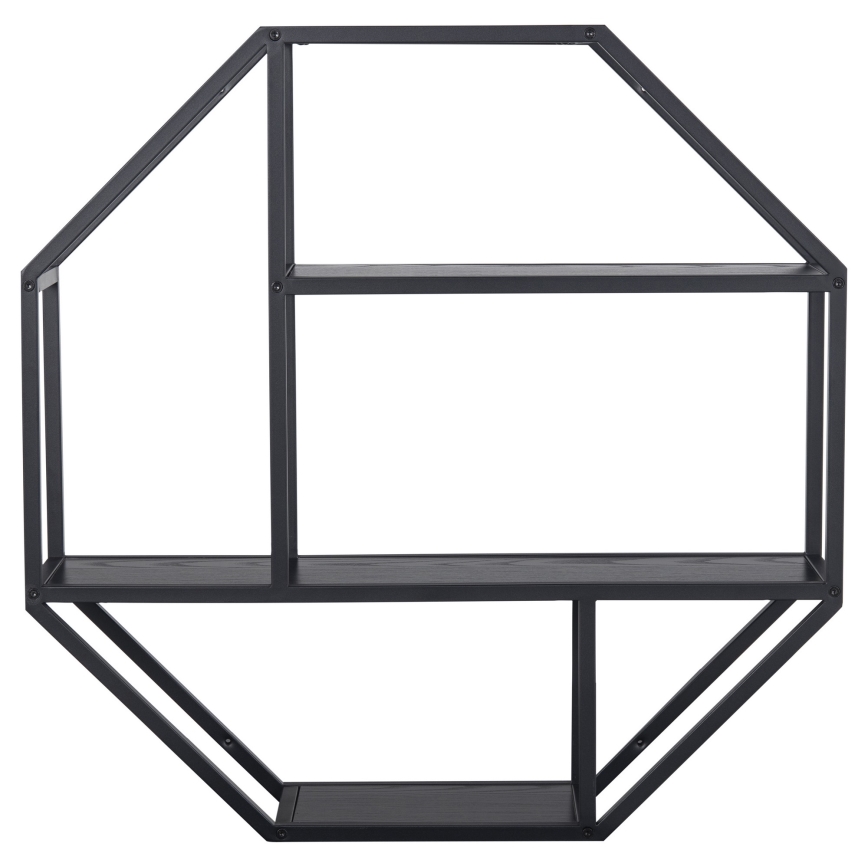 SARON Wall Shelf 77x77 cm, Black