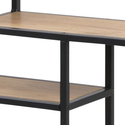 SARON Wall Shelf, Oak/Black