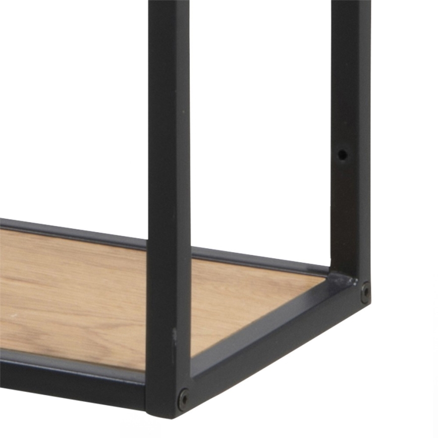 SARON Wall Shelf, Oak/Black