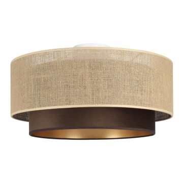 SARTA ceiling light 1x E27/60W/230V Ø 45 cm brown/jute