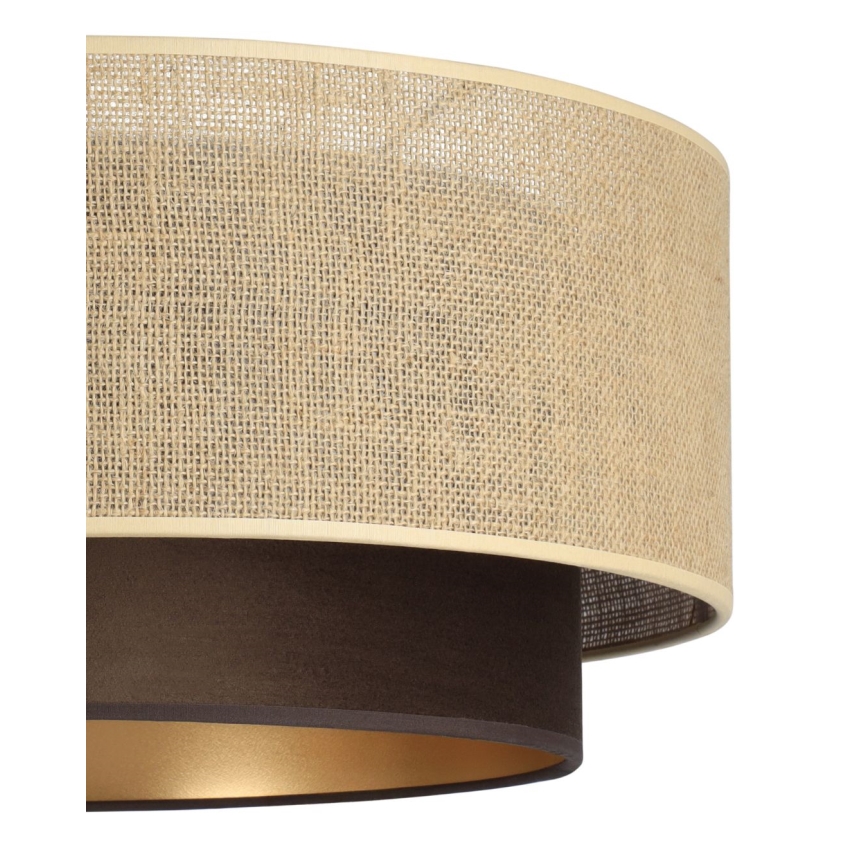 SARTA ceiling light 1x E27/60W/230V Ø 45 cm brown/jute