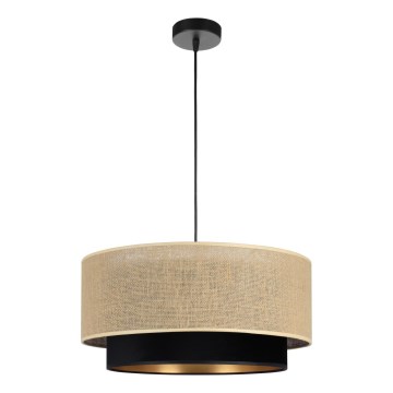 SARTA Cord Pendant Lamp 1xE27/60W/230V Black/Jute