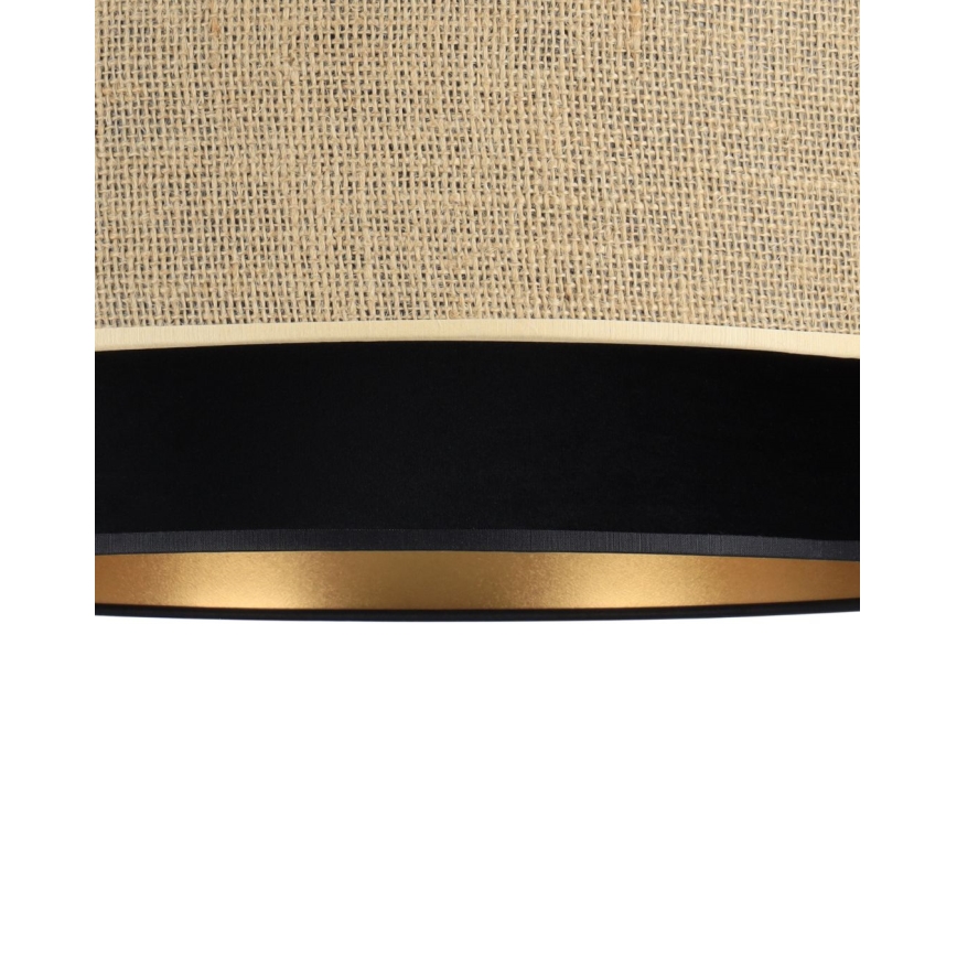 SARTA Cord Pendant Lamp 1xE27/60W/230V Black/Jute