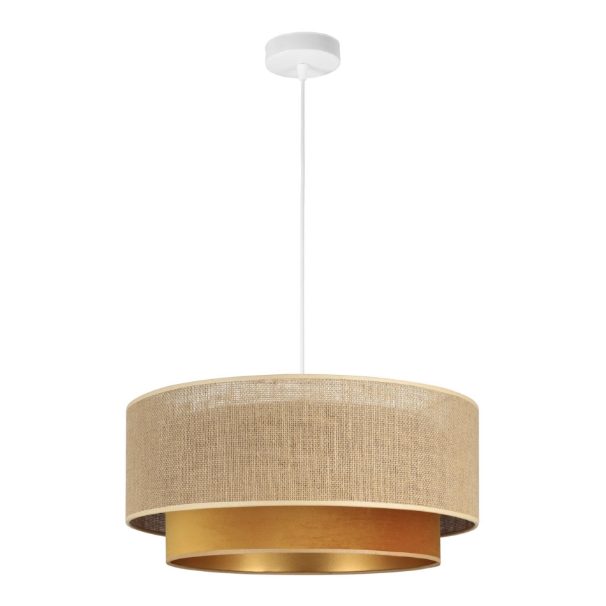 SARTA Cord Pendant Lamp 1xE27/60W/230V Copper/Jute