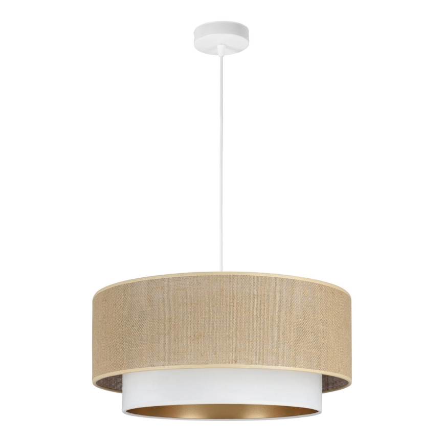 SARTA Cord Pendant Light 1xE27/60W/230V White/Jute