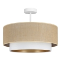 SARTA Flush-Mounted Ceiling Light 1xE27/60W/230V White/Jute