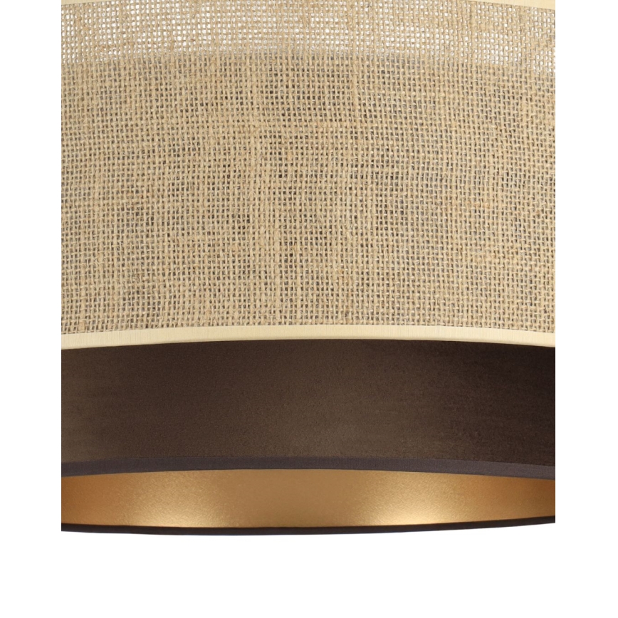 SARTA pendant light on cord 1xE27/60W/230V Ø 45 cm brown/jute