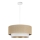 SARTA pendant light on cord, 1xE27/60W/230V, Ø 45 cm, white/jute