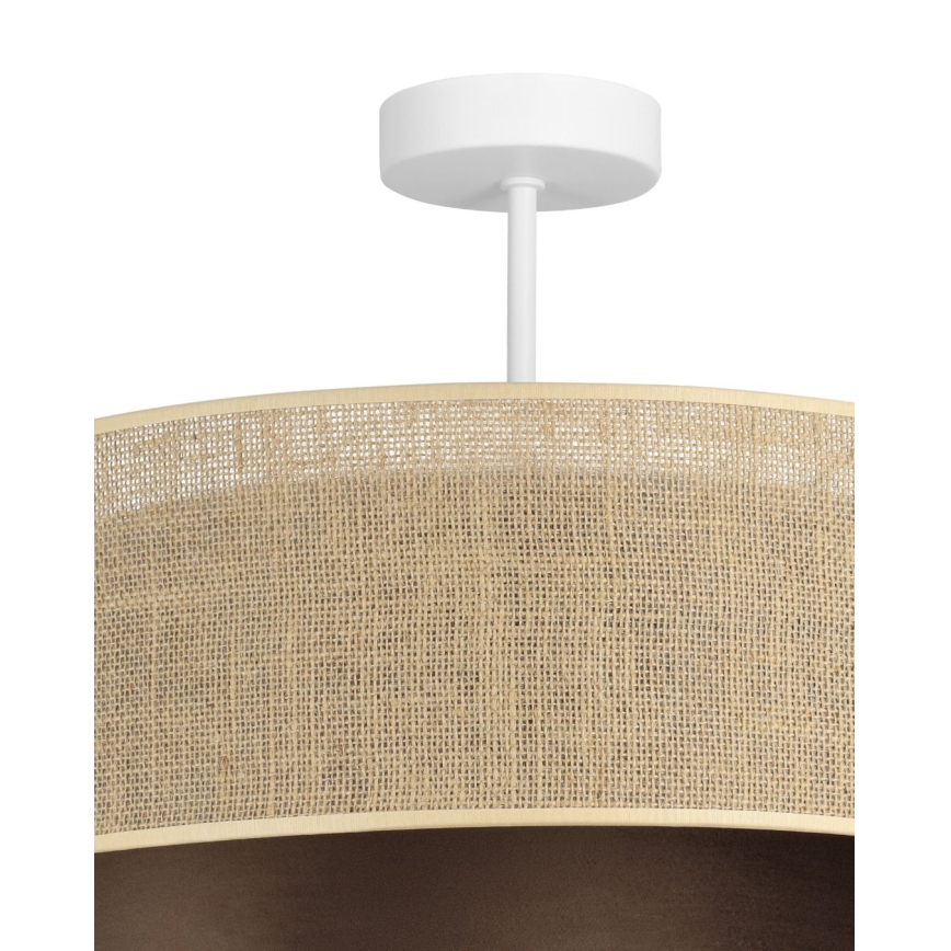 SARTA surface-mounted chandelier 1xE27/60W/230V brown/jute