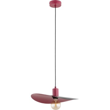 SAVANA cable-suspended pendant light 1xE27/15W/230V black/red