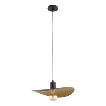 SAVANA Cord Pendant Light 1x E27/15W/230V, Ø 30 cm, Black/Gold