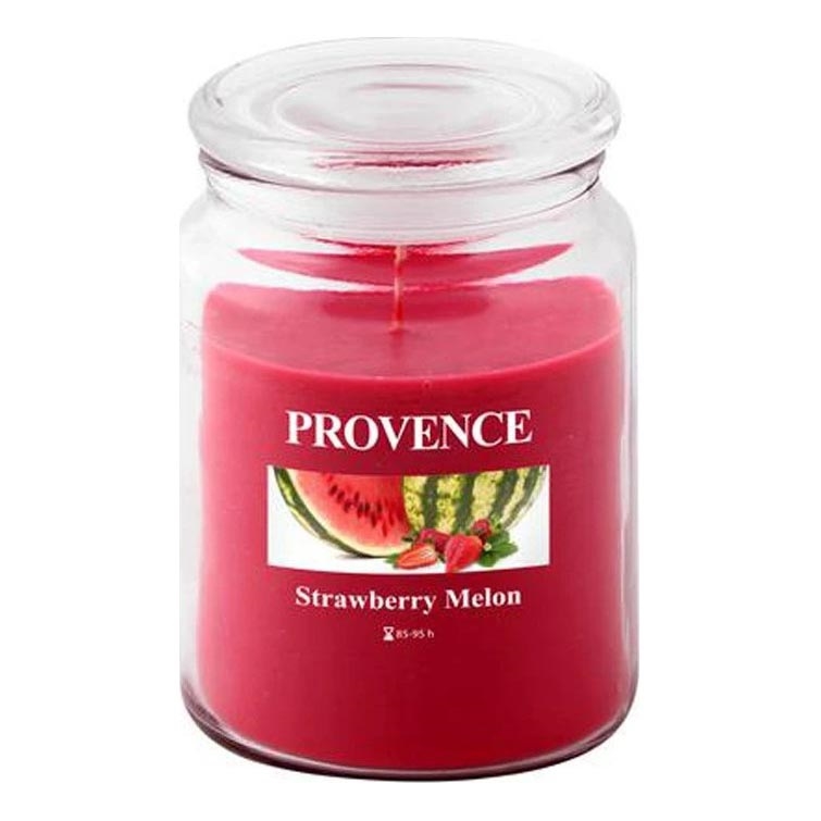 Scented candle STRAWBERRY MELON 510 g, 85–95 hours burn time