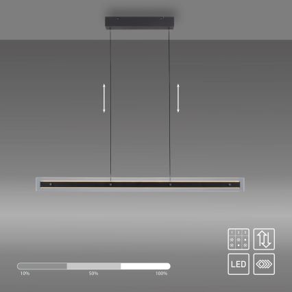 Schöner Wohnen 11316-18 - LENA LED Dimmable Cable-Suspended Pendant, LED/32W/230V, 105 cm, Black