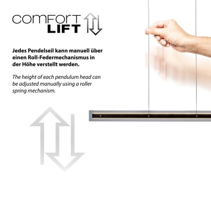 Schöner Wohnen 11316-18 - LENA LED dimmable cable pendant light LED/32W/230V, black