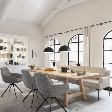 Schöner Wohnen 11728-18 - ALI Cable Pendant Light 1 x E27/25W/230V, Ø 38 cm, Black