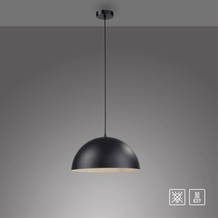 Schöner Wohnen 11728-18 - ALI Cable Pendant Light 1 x E27/25W/230V, Ø 38 cm, Black