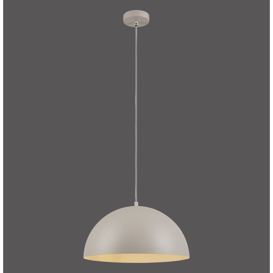 Schöner Wohnen 11728-39 - ALI cable-hung pendant light, 1×E27 (max. 25W), 230V, Ø 38 cm, grey