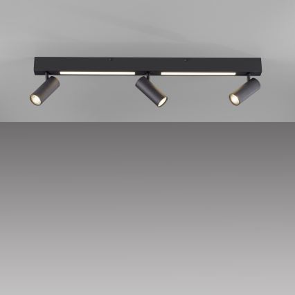 Schöner Wohnen 11794-18 - LED spotlight DANTE 3xGU10/10W/230V + LED/14,4W black