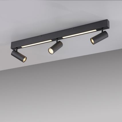 Schöner Wohnen 11794-18 - LED spotlight DANTE 3xGU10/10W/230V + LED/14,4W black