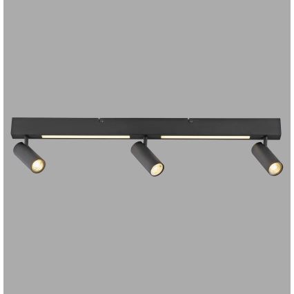 Schöner Wohnen 11794-18 - LED spotlight DANTE 3xGU10/10W/230V + LED/14,4W black