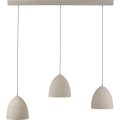 Schöner Wohnen 12541-42 - TRAVENTA cable-suspended pendant 3xE27/40W/230V concrete