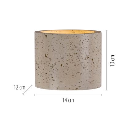 Schöner Wohnen 12542-42 - TRAVENTA Wall Light 1xG9/10W/230V Concrete